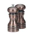 5.5" Burnished Copper Pepper Mill/Salt Shaker Set